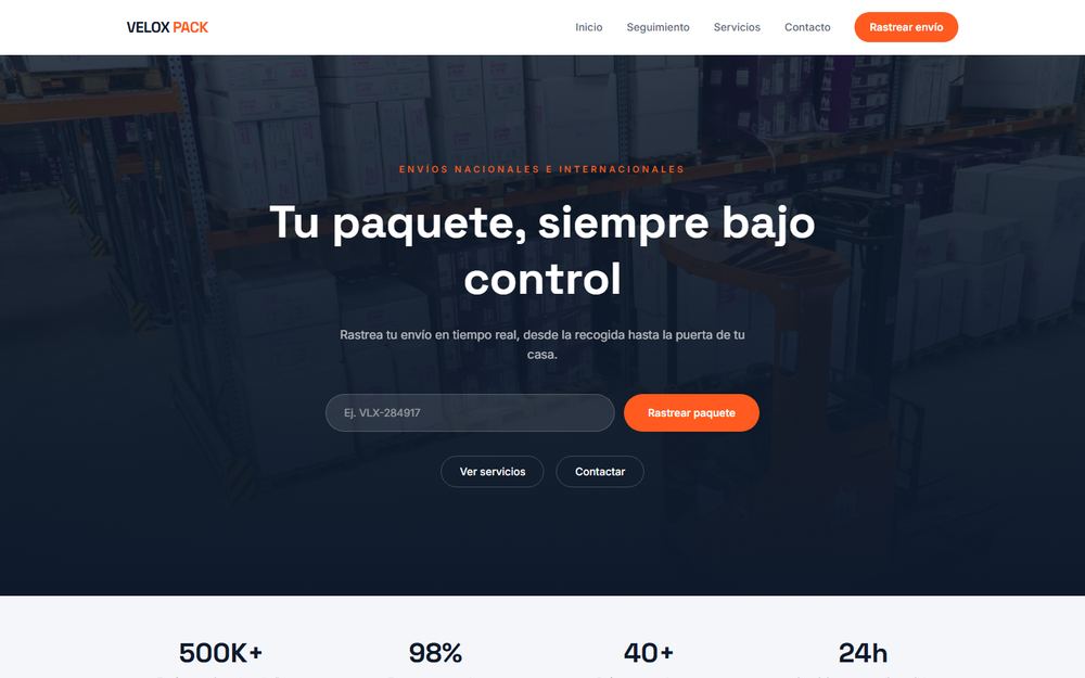 VeloxPack — Paquetería